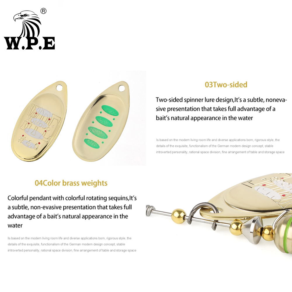 W.P.E KOMODO Spinner Lure 2pcs - Fishing Lure Spinnerbait 评论和价格