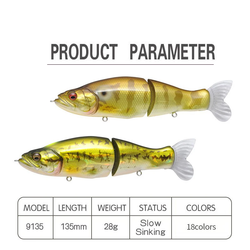 Swimbait Fishing Lure 135mm 31 - Fishing Lure Jerkbait 评论和价格