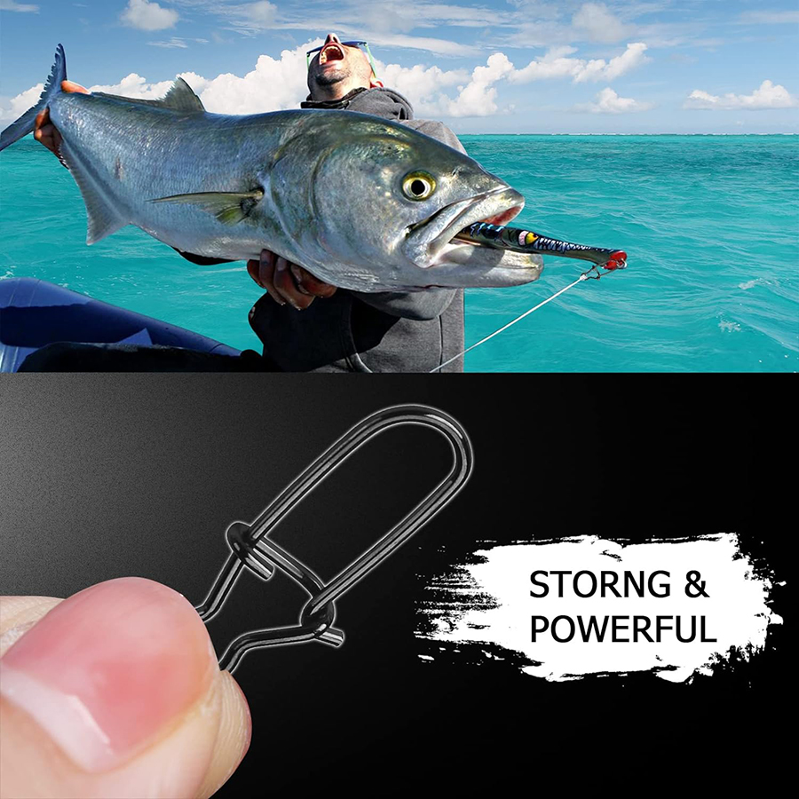 50Pcs Crankbait Snaps Stainles - Fishing Lure Accessories 评论和价格