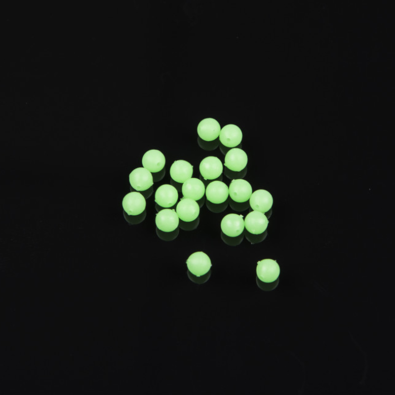 100pcs 5mm Green Luminous Plas - Fishing Lure Soft Plastic 评论和价格